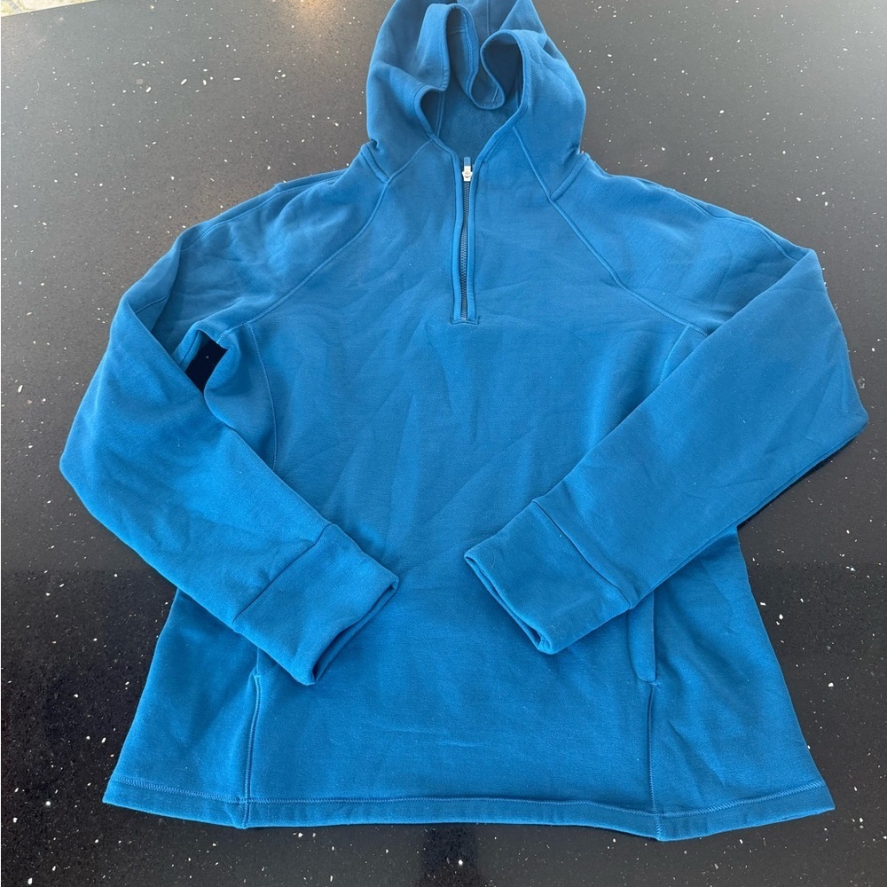 Athleta Blue Pullover Hoodie - Picture 2 of 7